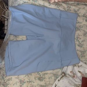 Blue biker shorts